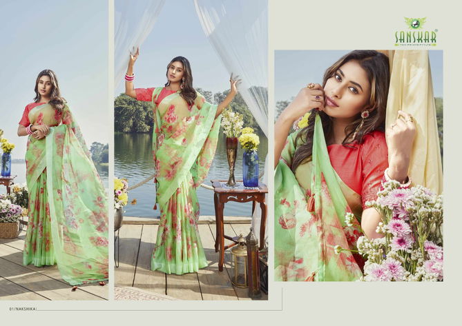 Sanskar Khushnuma New Exclusive Wear Designer Organza Net Saree Collection